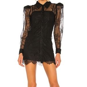 GRLFRND LACE SHIERT DRESS